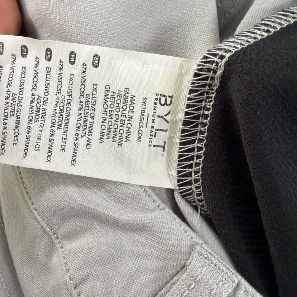 BYLT Premium Basics Mens Everyday Shorts 2.0 Grey Size 34 Stretch Performance